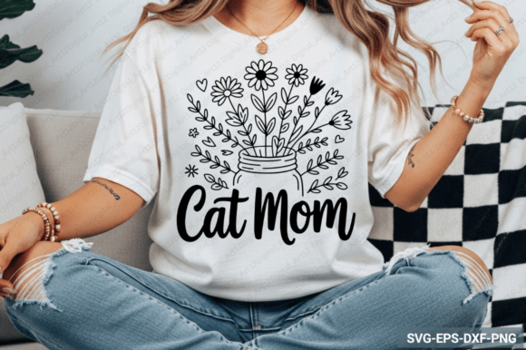 Cat Mom SVG Design, Mother’s Day SVG