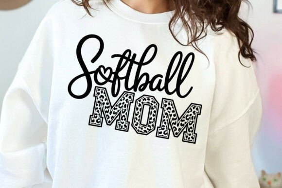 Cheetah Print Softball Mom SVG Game Day