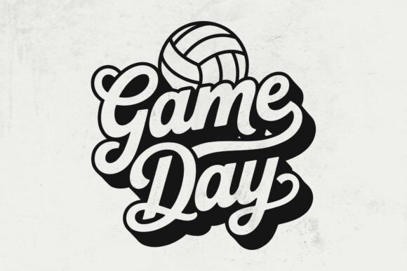 Game Day Volleyball SVG: Fall Sport SVG