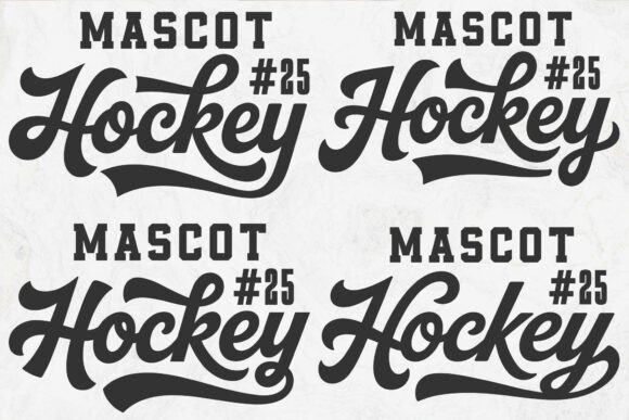 Hockey Team SVG Template, Mascot File