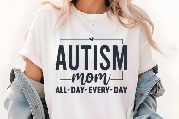Retro Autism Mom SVG