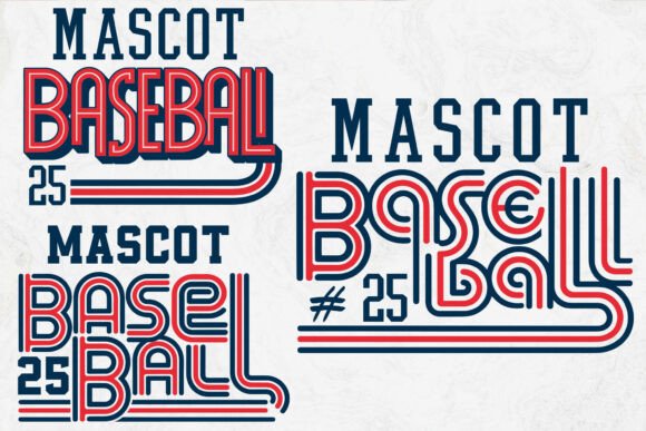 Retro Baseball Team Template, Baseball
