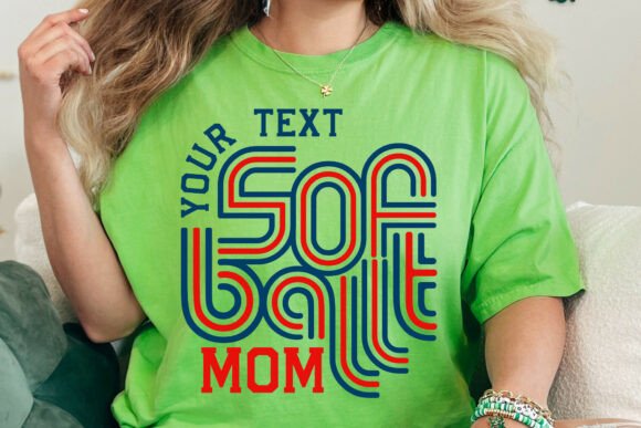 Retro Softball Team Template, Softball