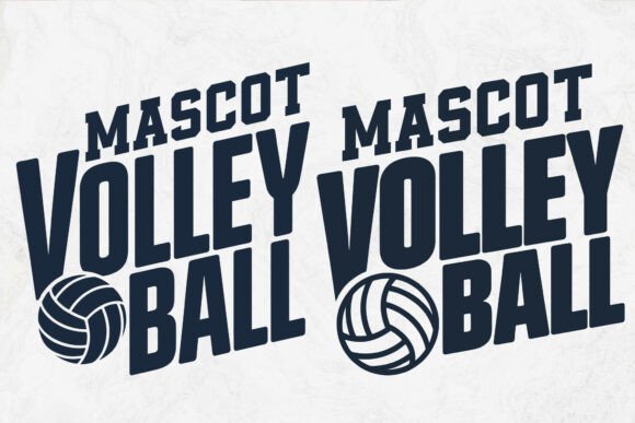 Volleyball Mascot SVG Design, Volleyball